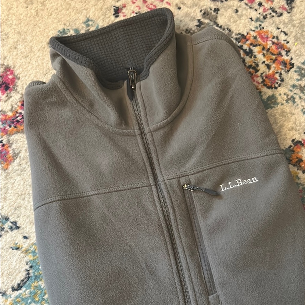 L.L. Bean Gray Fleece Jacket
